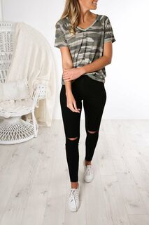 All About Eve - Bria Camo Tee *SALE ITEM* Original Price $59.95