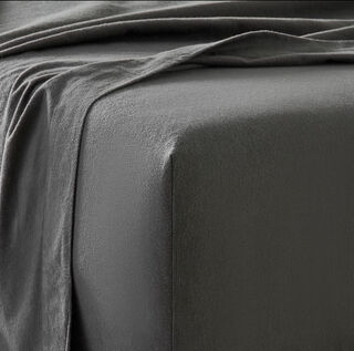 Flannelette Sheet Set - King - Granite